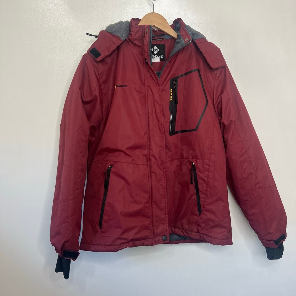 GEMYSE Womens M Mountain Waterproof Ski Snow Jacket Winter Windproof Rain Jacket - Picture 3 of 16